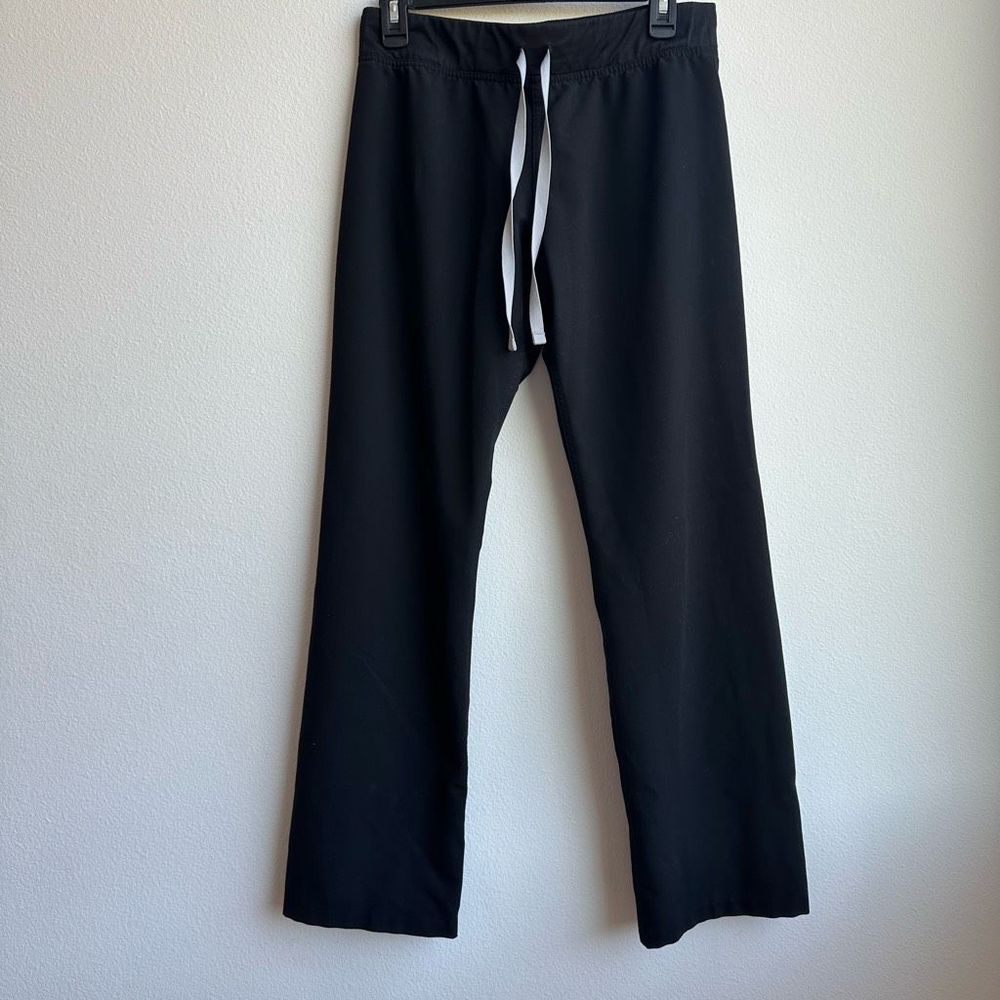 Figs Livingston Black Basic Scrub Pants Size Petite Small Womens